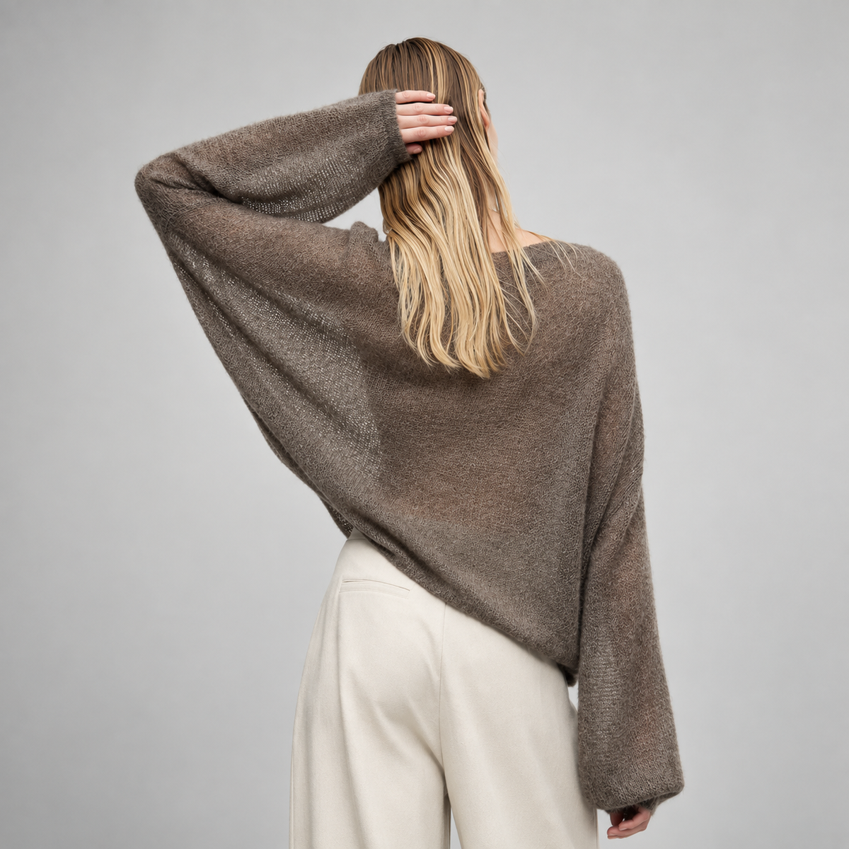 Cashmere and Silk Sweater - Long Sleeves